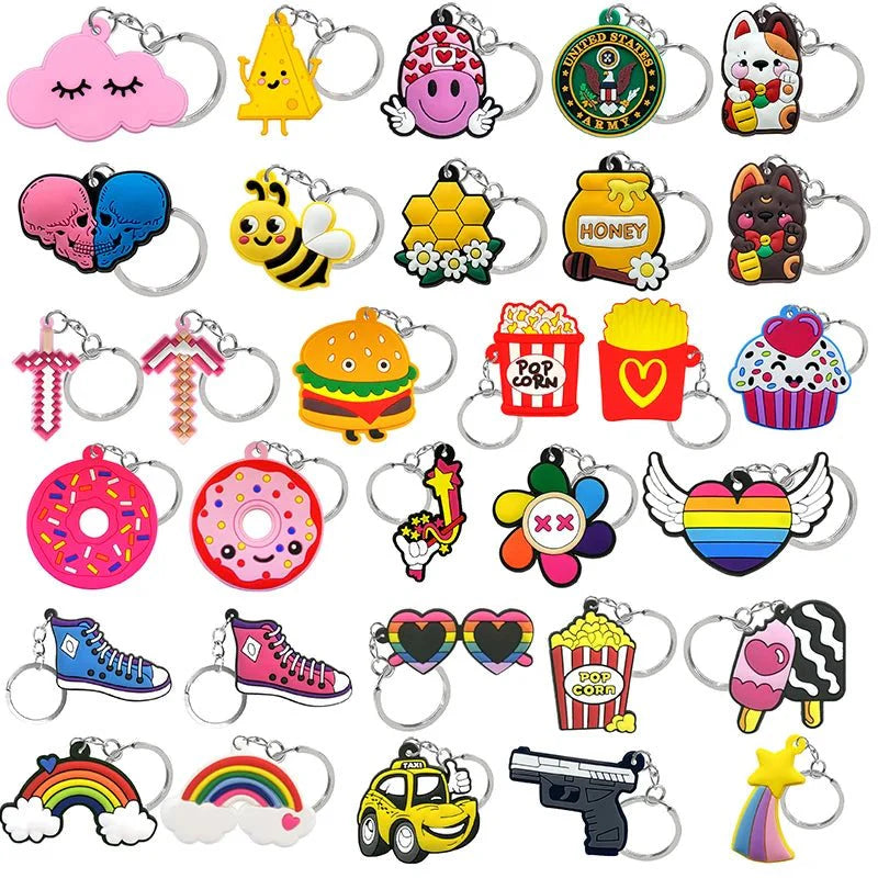 A set of 50 cute keychains, featuring game controllers JIT7045-01-35mix50