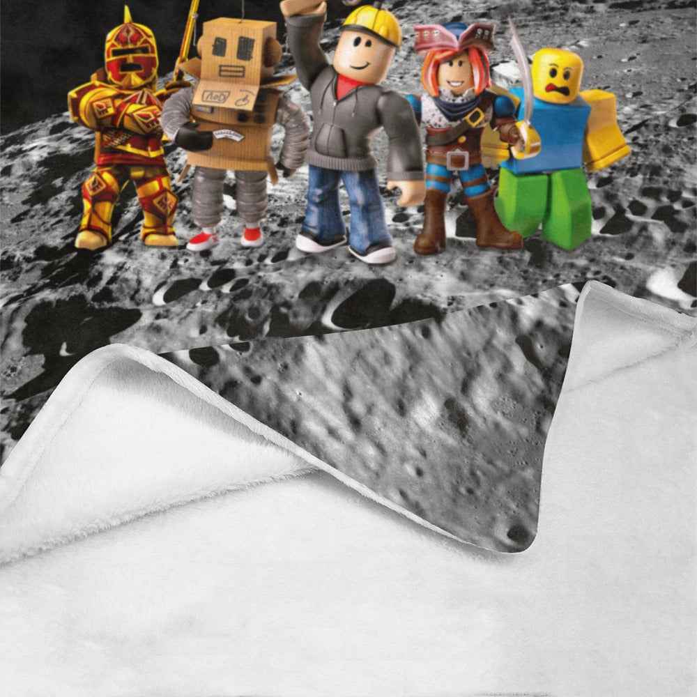 Ultra Soft Fleece Blanket – Plush Polyester Roblox Cozy Gamer Throw 54x70 Blanket