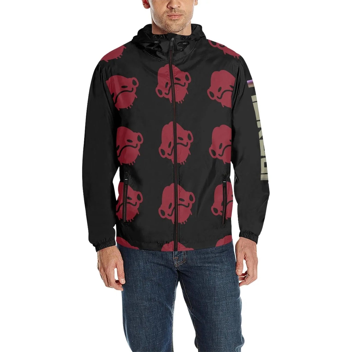 Ackbar Men's All Over Print Quilted Windbreaker (Model H35) - Gapo Goods -