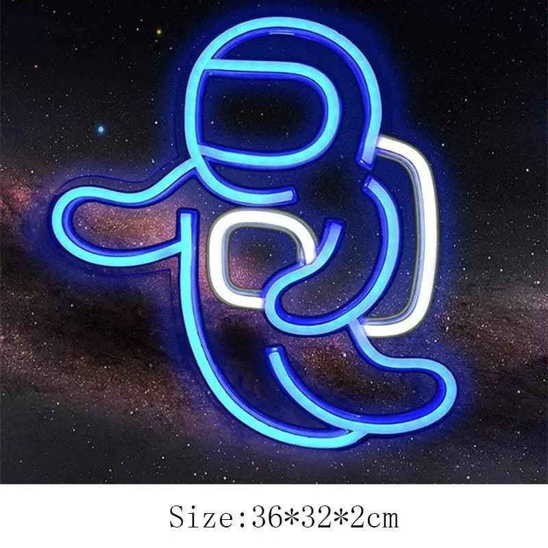Alien Neon Light Sign Spaceship Planet - Gapo Goods -