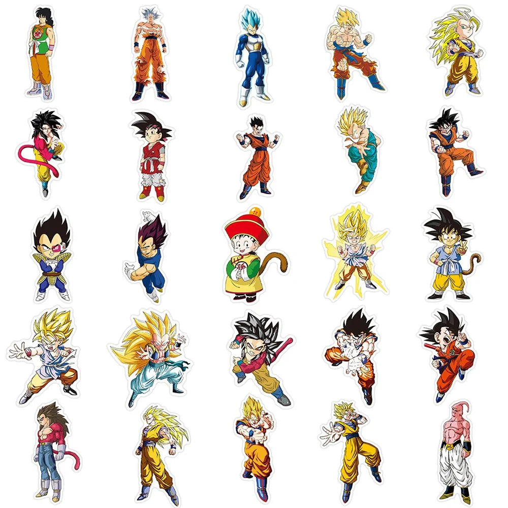 Dragon Ball Stickers – Super Saiyan Anime Character Decals | Laptop & Phone Paper products