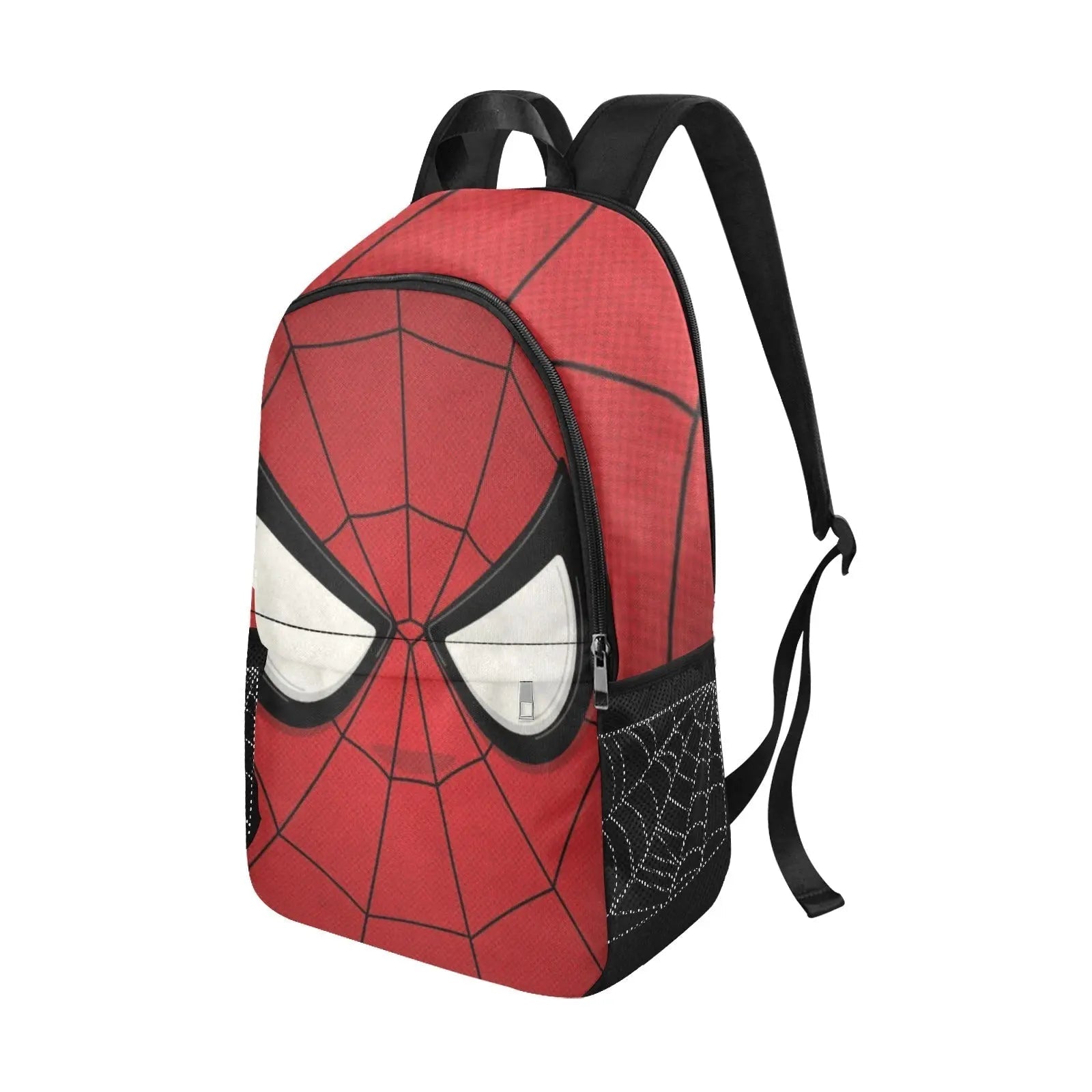 Fabric Backpack With Side Mesh Pockets - Durable Polyester Bag, Adjustable Straps Backpack