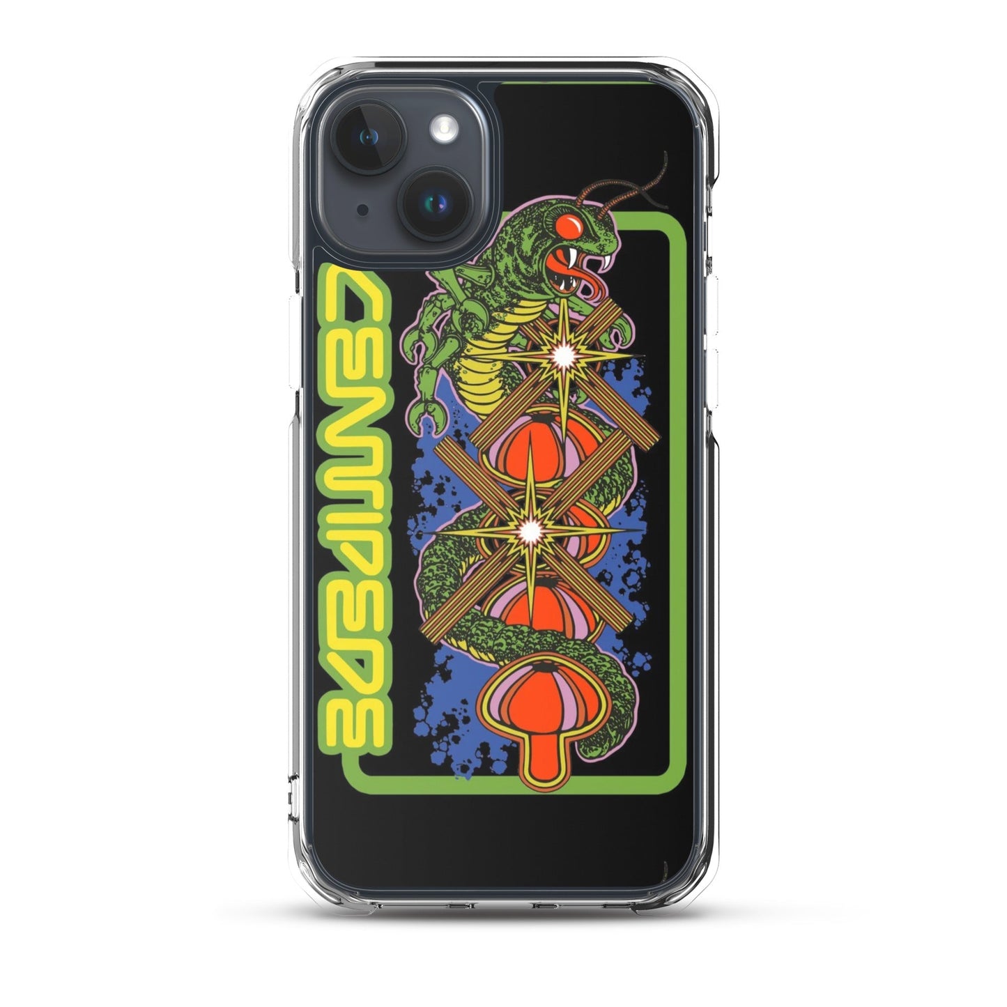 Centipede Classic Arcade Clear Case for iPhone® iPhone 15 Plus