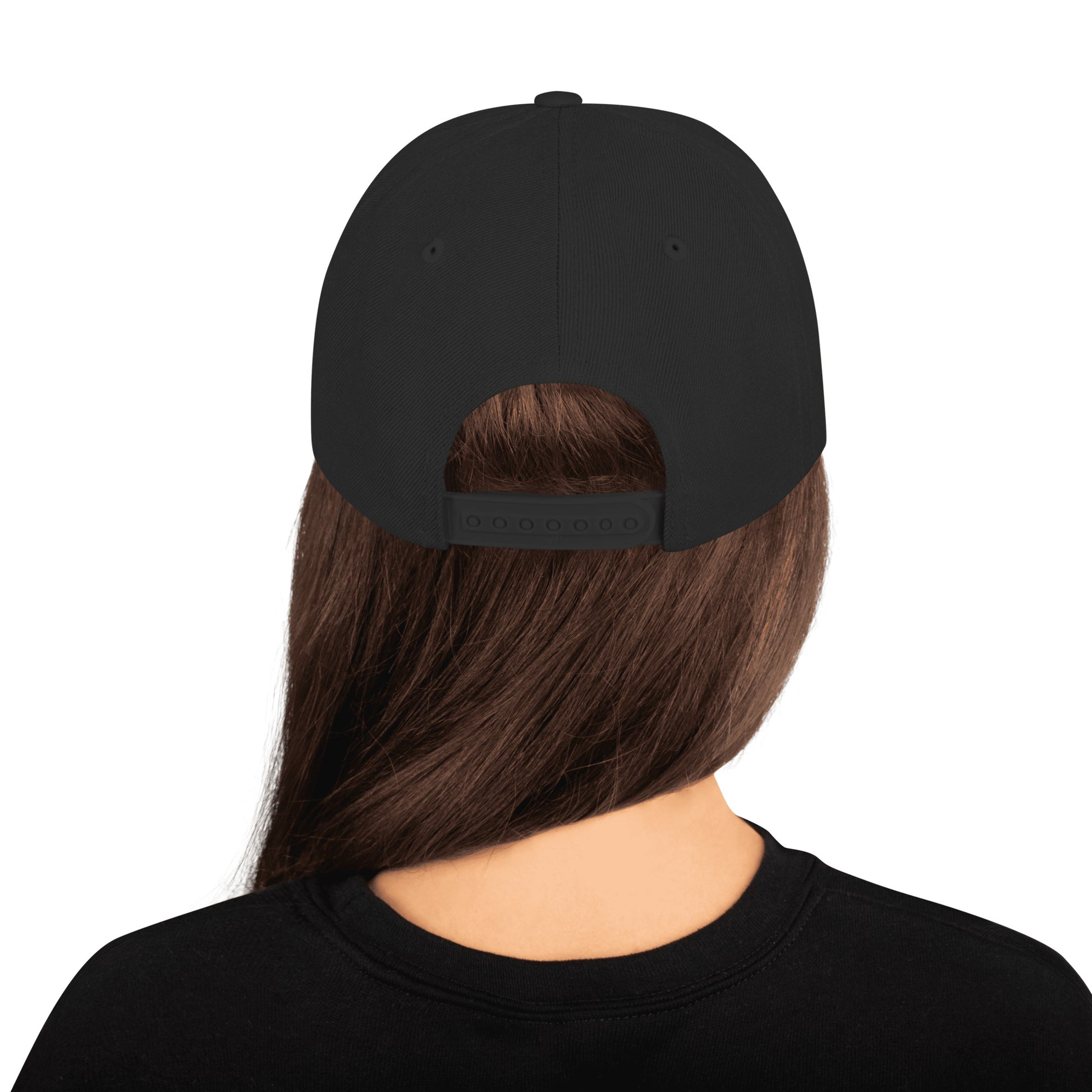Embroidered Snapback Hat - Classic Fit, Adjustable Closure, Green Camo Cap Hats