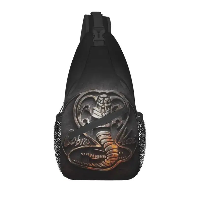 Cobra Kai Sling Crossbody Backpack Men Custom The Karate Kid Shoulder Chest Bag for Traveling Daypack - Gapo Goods -