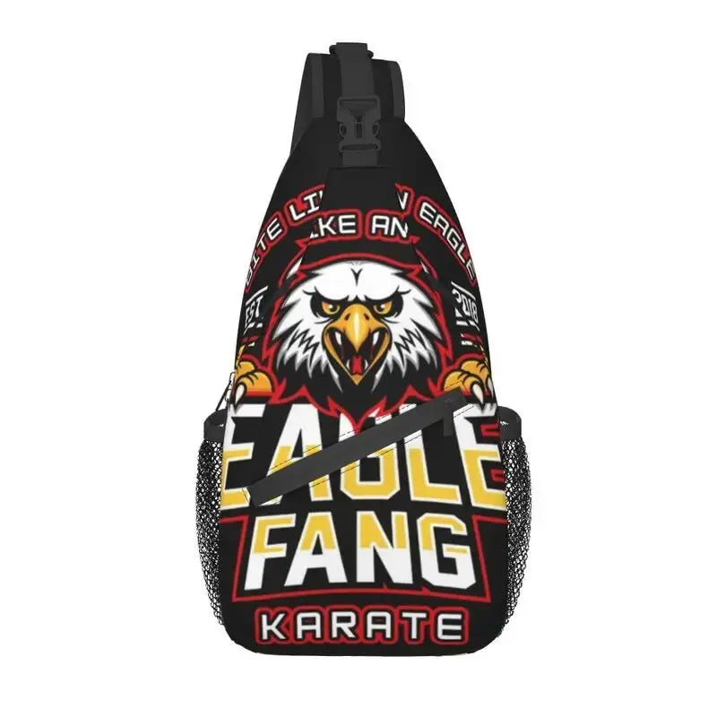 Cobra Kai Sling Crossbody Backpack Men Custom The Karate Kid Shoulder Chest Bag for Traveling Daypack - Gapo Goods -