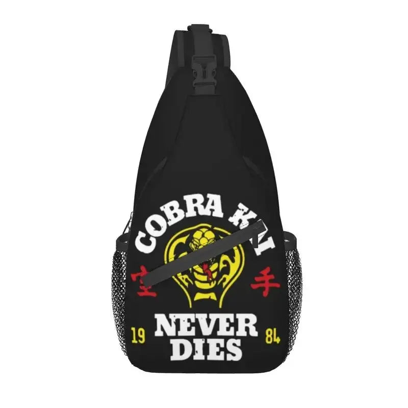 Cobra Kai Sling Crossbody Backpack Men Custom The Karate Kid Shoulder Chest Bag for Traveling Daypack - Gapo Goods -