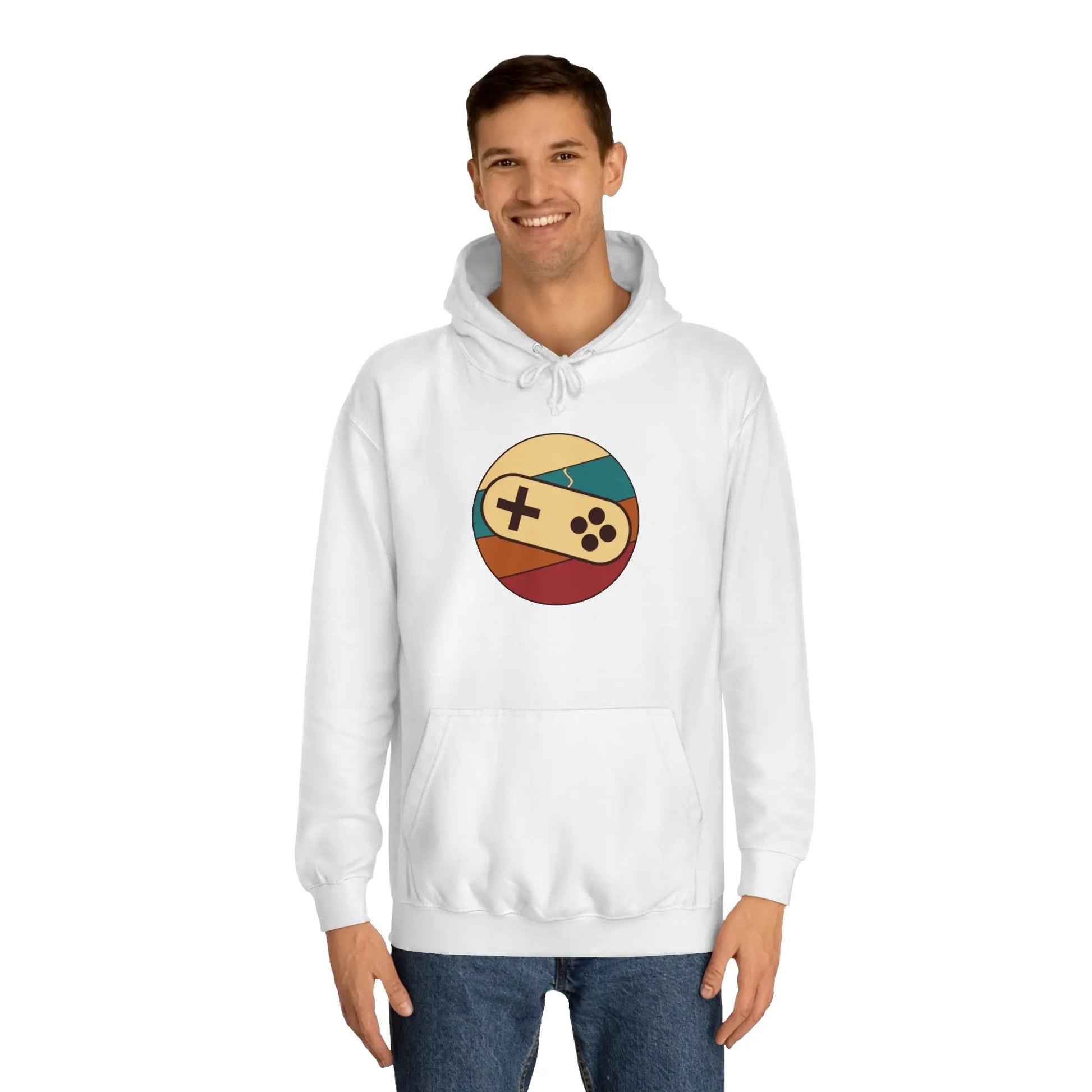 Controller Unisex College Hoodie Arctic White