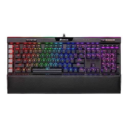 Corsair K95 RGB PLATINUM XT Mechanical Wired Gaming Keyboard - Cherry MX Speed Switches - PBT Double - Shot Keycaps - iCUE Compatible - QWERTY NA Layout - Black - Gapo Goods -