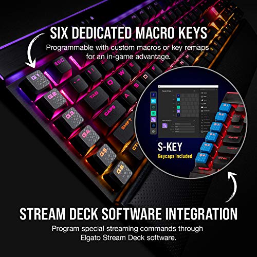 Corsair K95 RGB PLATINUM XT Mechanical Wired Gaming Keyboard - Cherry MX Speed Switches - PBT Double - Shot Keycaps - iCUE Compatible - QWERTY NA Layout - Black - Gapo Goods -
