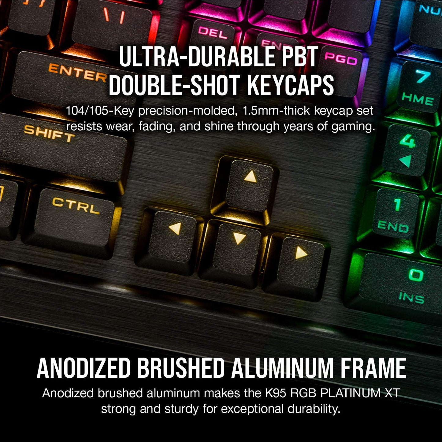 Corsair K95 RGB PLATINUM XT Mechanical Wired Gaming Keyboard - Cherry MX Speed Switches - PBT Double - Shot Keycaps - iCUE Compatible - QWERTY NA Layout - Black - Gapo Goods -