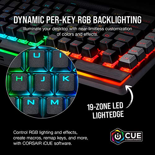 Corsair K95 RGB PLATINUM XT Mechanical Wired Gaming Keyboard - Cherry MX Speed Switches - PBT Double - Shot Keycaps - iCUE Compatible - QWERTY NA Layout - Black - Gapo Goods -