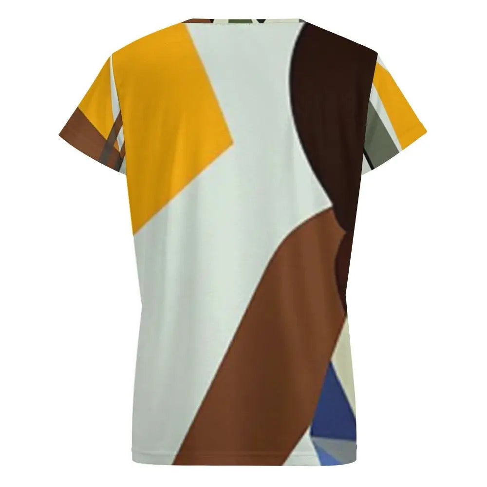 Croft inspired V - neck short sleeve T - shirt - Gapo Goods -