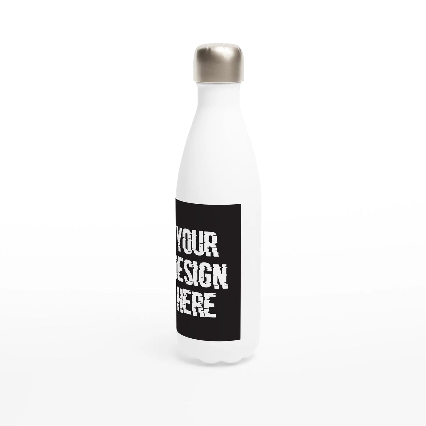 Custom White 17oz Stainless Steel Water Bottle