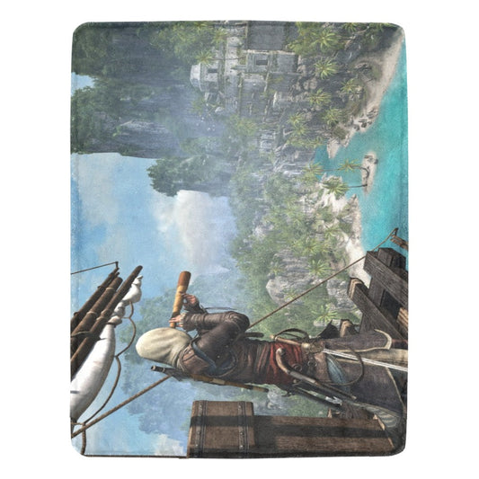 Assassin's Creed Blanket for Cozy Creed and Stealthy Comfort Black1 ONE SIZE