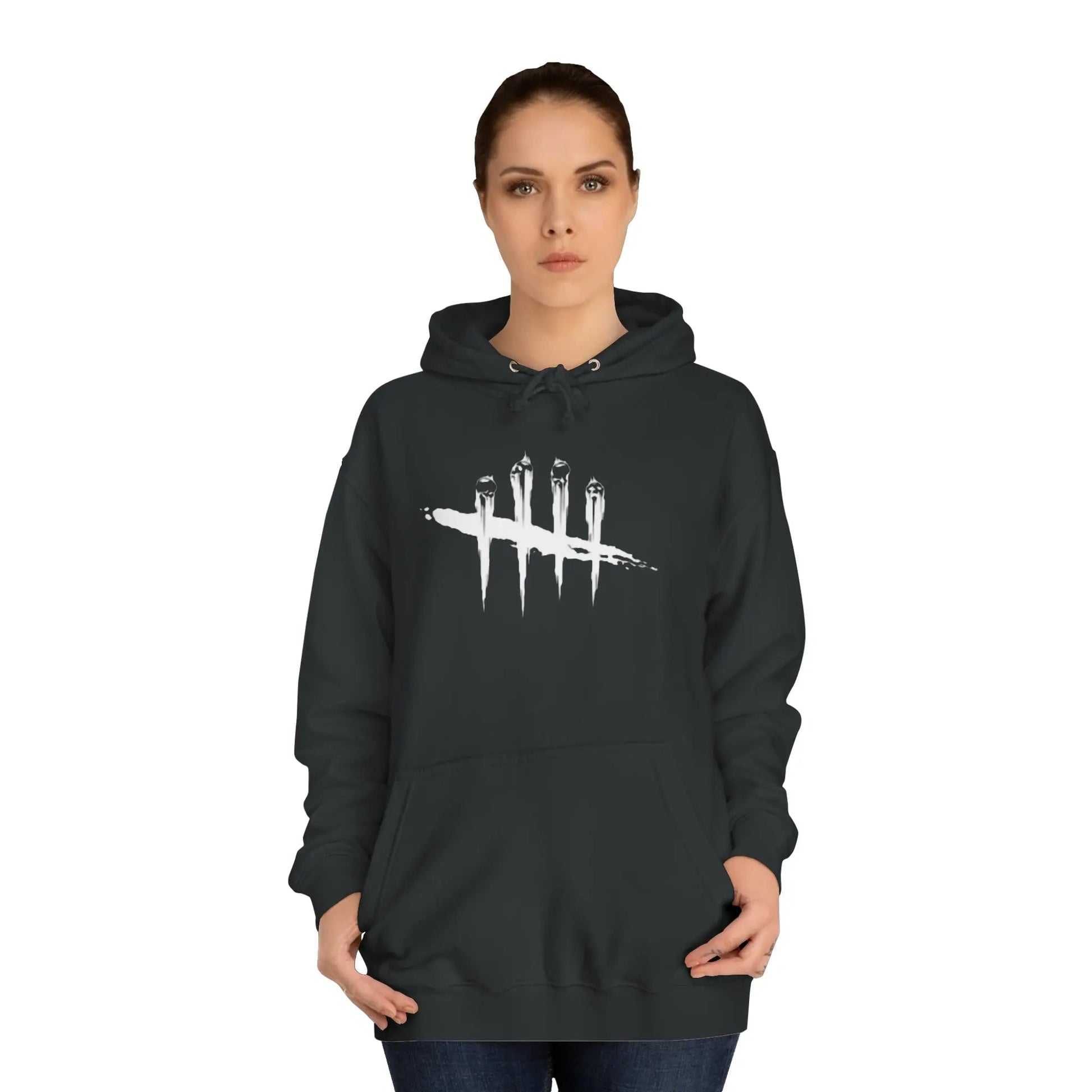 Unisex College Hoodie - Oversized Cotton Polyester Hoodie With Kangaroo Pocket Hoodie