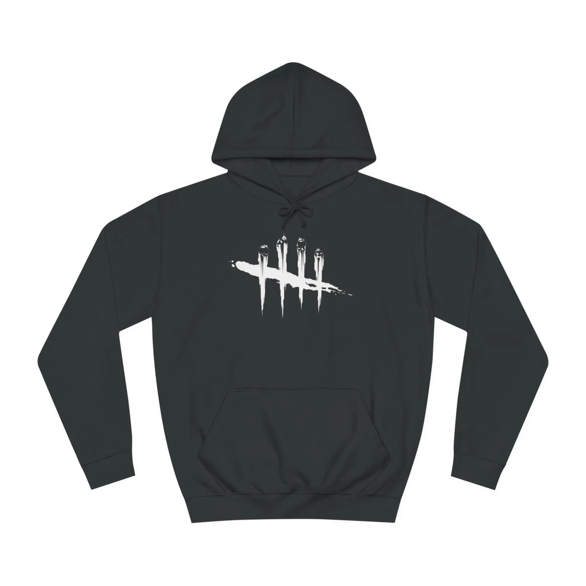 Unisex College Hoodie - Oversized Cotton Polyester Hoodie With Kangaroo Pocket Jet Black Hoodie