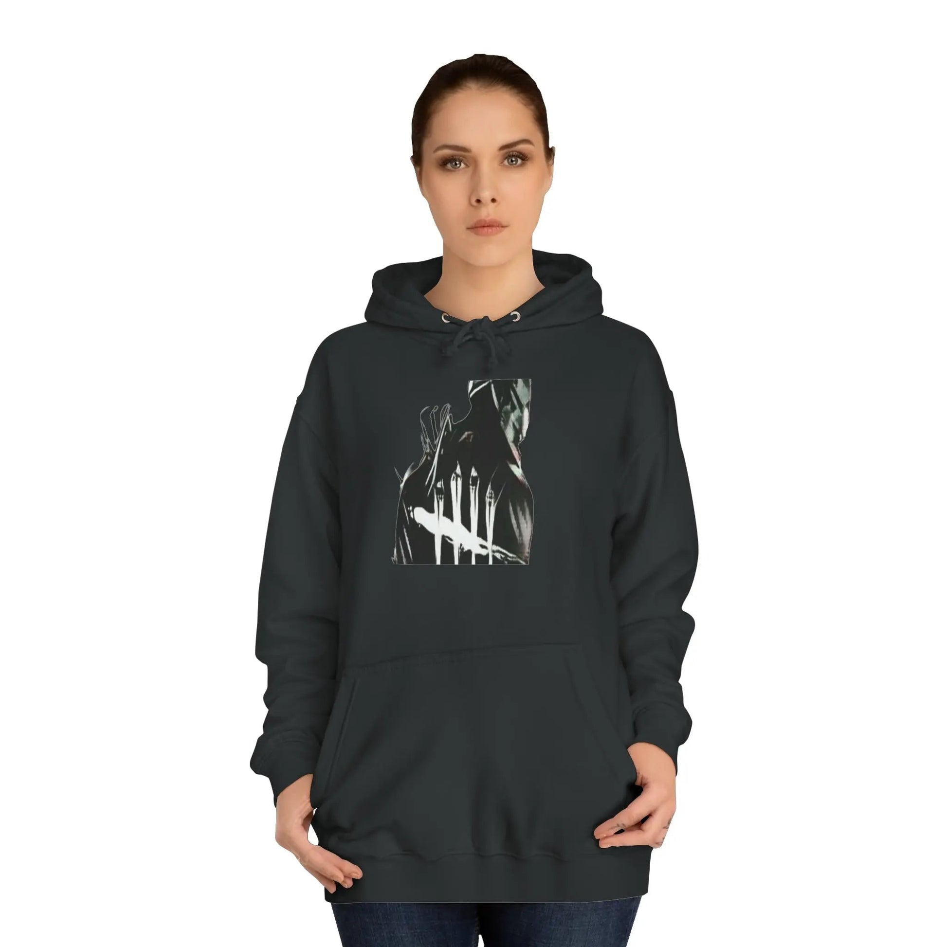 Unisex College Hoodie – Cozy Kangaroo Pocket Hoodie | Breathable Cotton Polyester Blend Hoodie