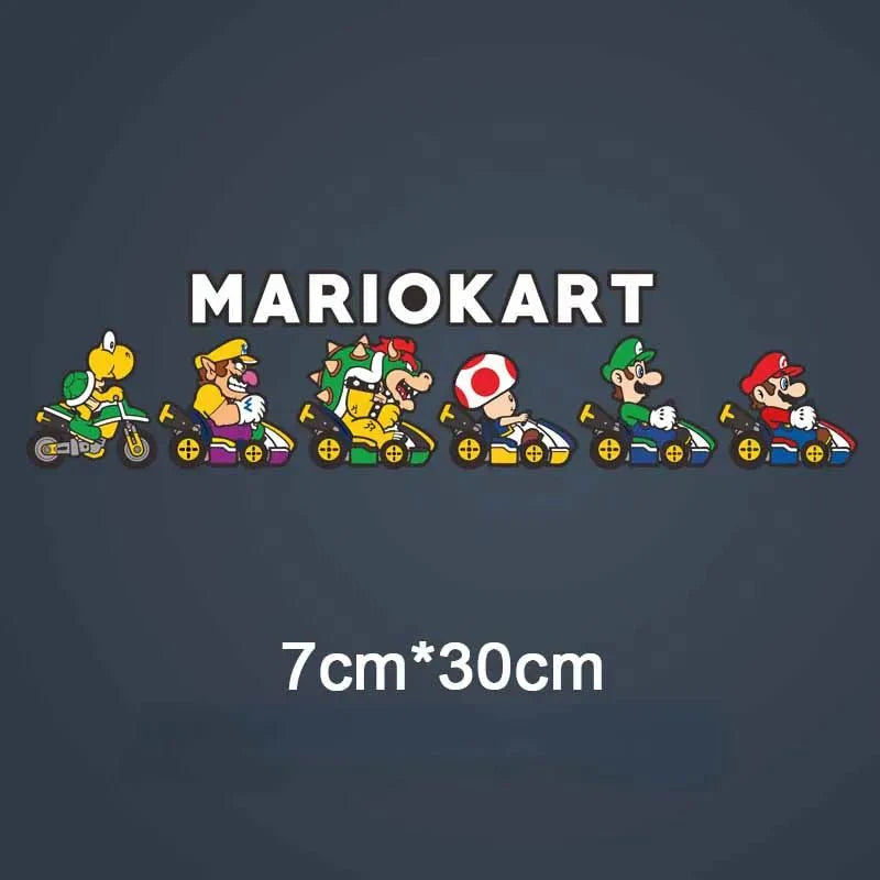 Super Mario Kart Stickers – Colorful Vinyl Laptop Decals | Cute Gaming Decals 4 Paper products