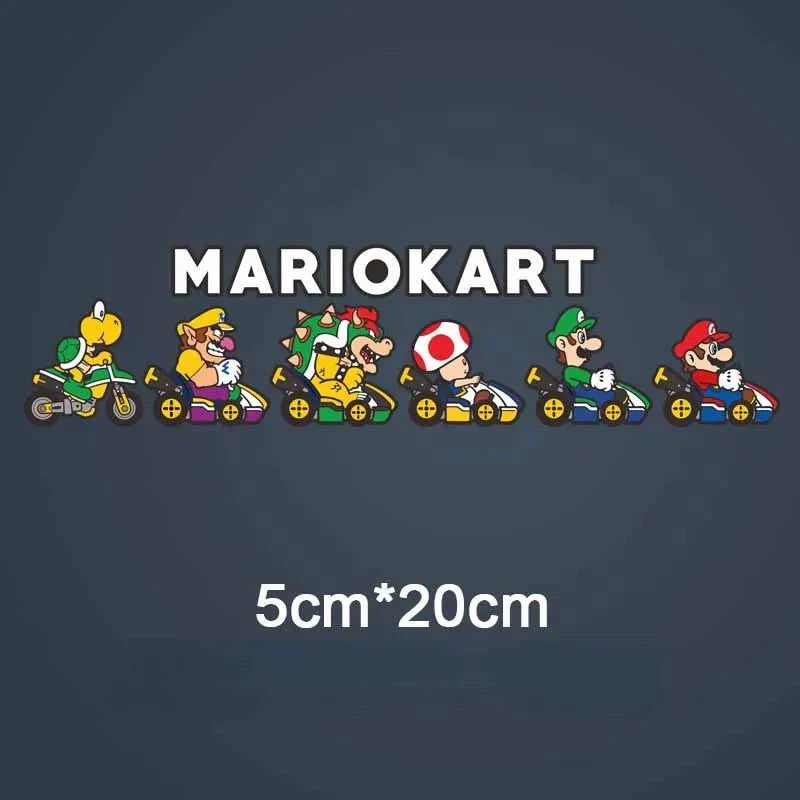 Super Mario Kart Stickers – Colorful Vinyl Laptop Decals | Cute Gaming Decals 2 Paper products