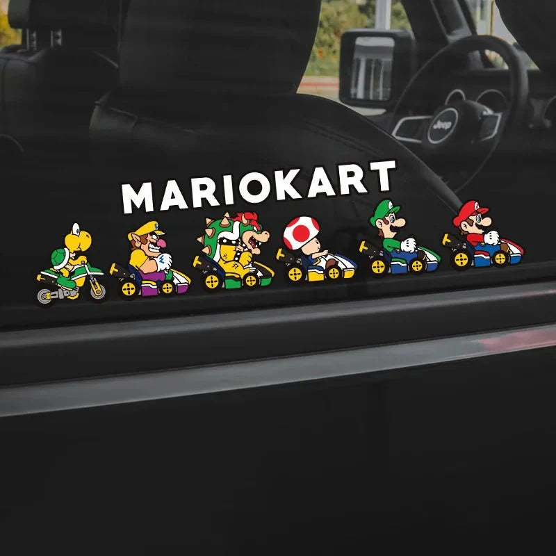Super Mario Kart Stickers – Colorful Vinyl Laptop Decals | Cute Gaming Decals Paper products