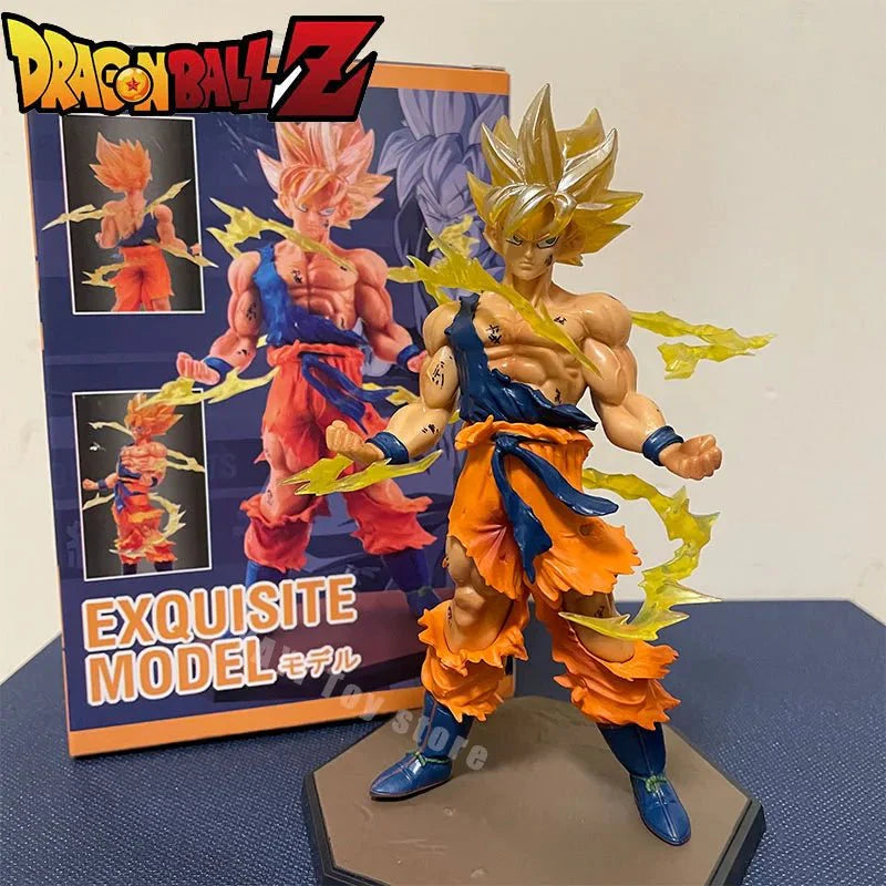 Dragon Ball Super Saiyan Son Goku Anime Figure - 16cm Goku DBZ Action Figure, Collectible Model Gifts and Figurines for Kids - Gapo Goods -