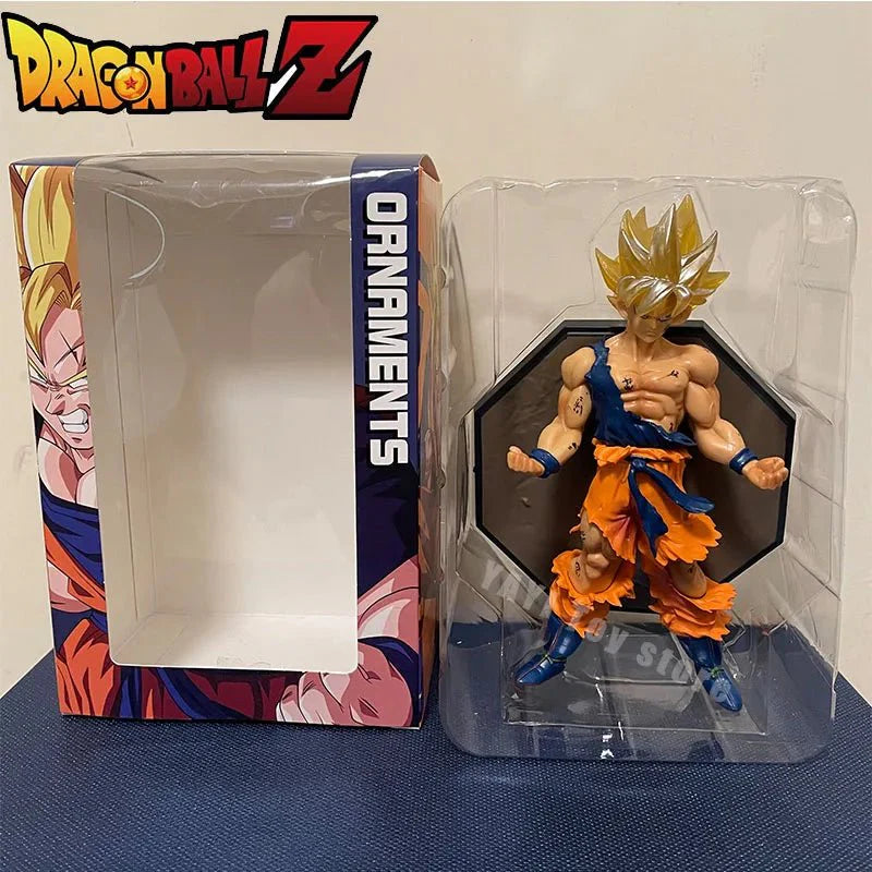 Dragon Ball Super Saiyan Son Goku Anime Figure - 16cm Goku DBZ Action Figure, Collectible Model Gifts and Figurines for Kids - Gapo Goods -