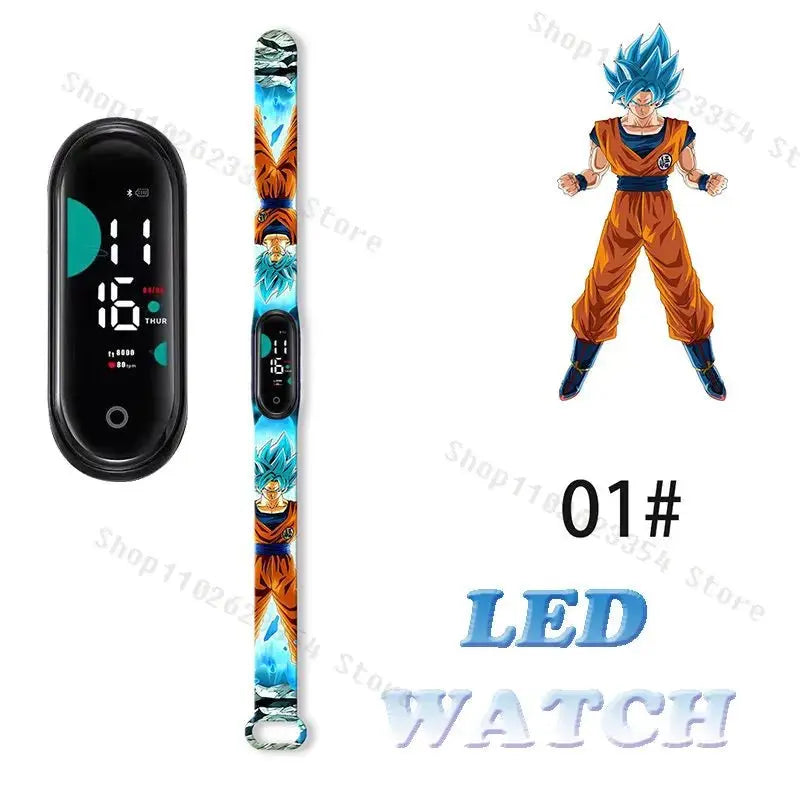 Dragon Ball Z Kids LED Touch Sports Watch - Kakarotto Design - Gapo Goods - Accessories