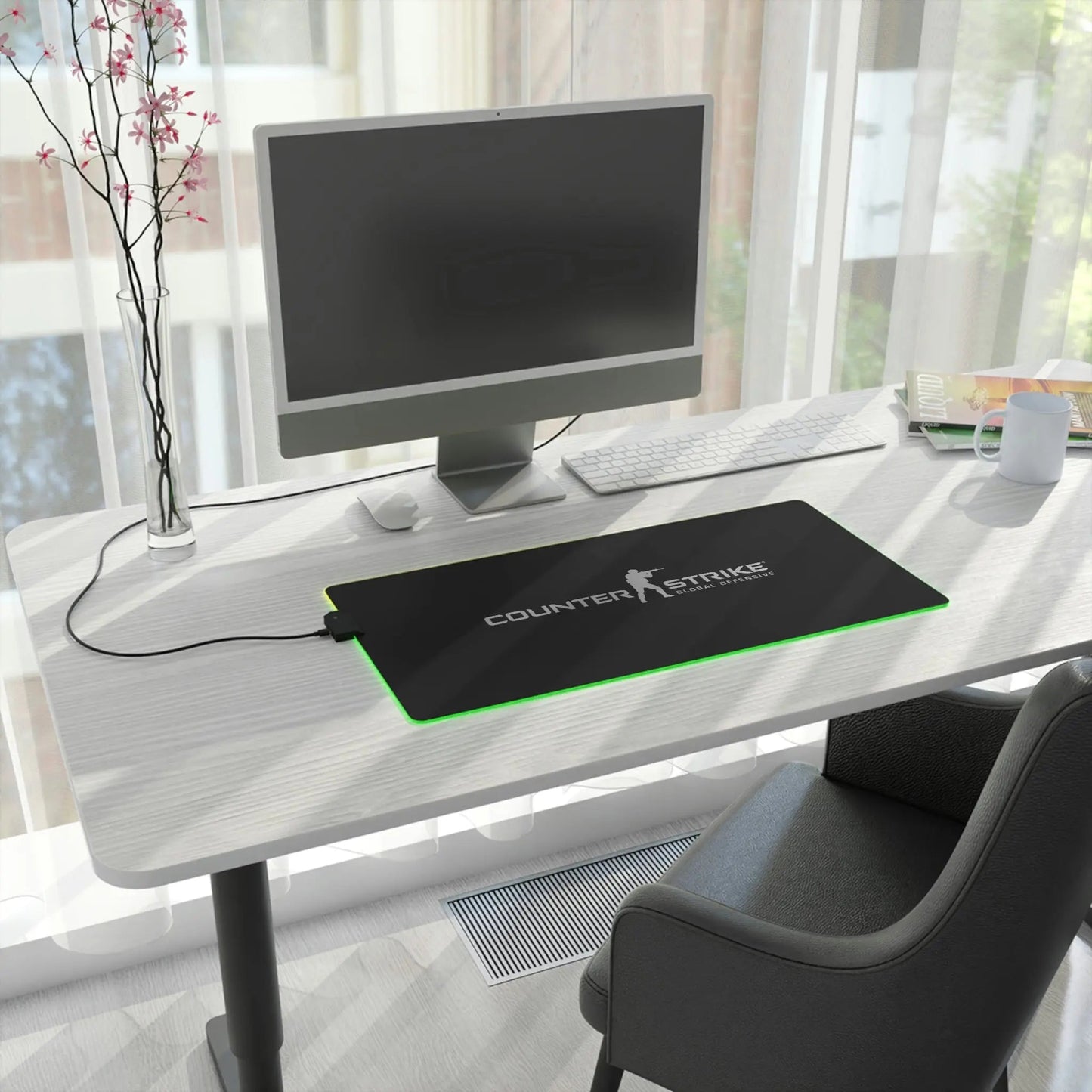 ElectroEdge: Backlit Gaming Mouse Mat - Gapo Goods - Home Decor