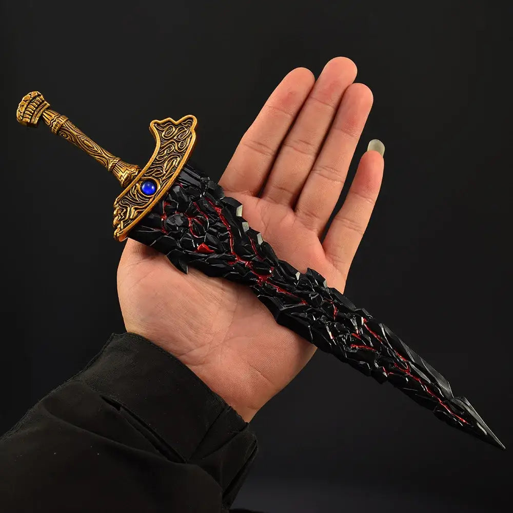 Epic Mini Sword for Gamer Gifts and Gaming Room Decor - 30cm Malikeths Blade