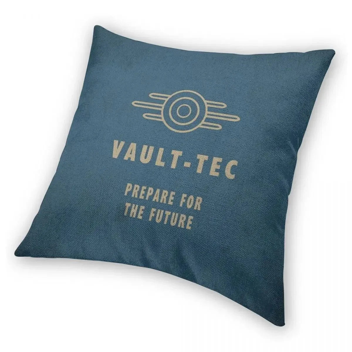 Fallout 4 Vault - Tec Logo Square Pillowcase, Decorative Cushion Cover, Polyester Throw Pillow Cover for Home Bedroom - Gapo Goods -