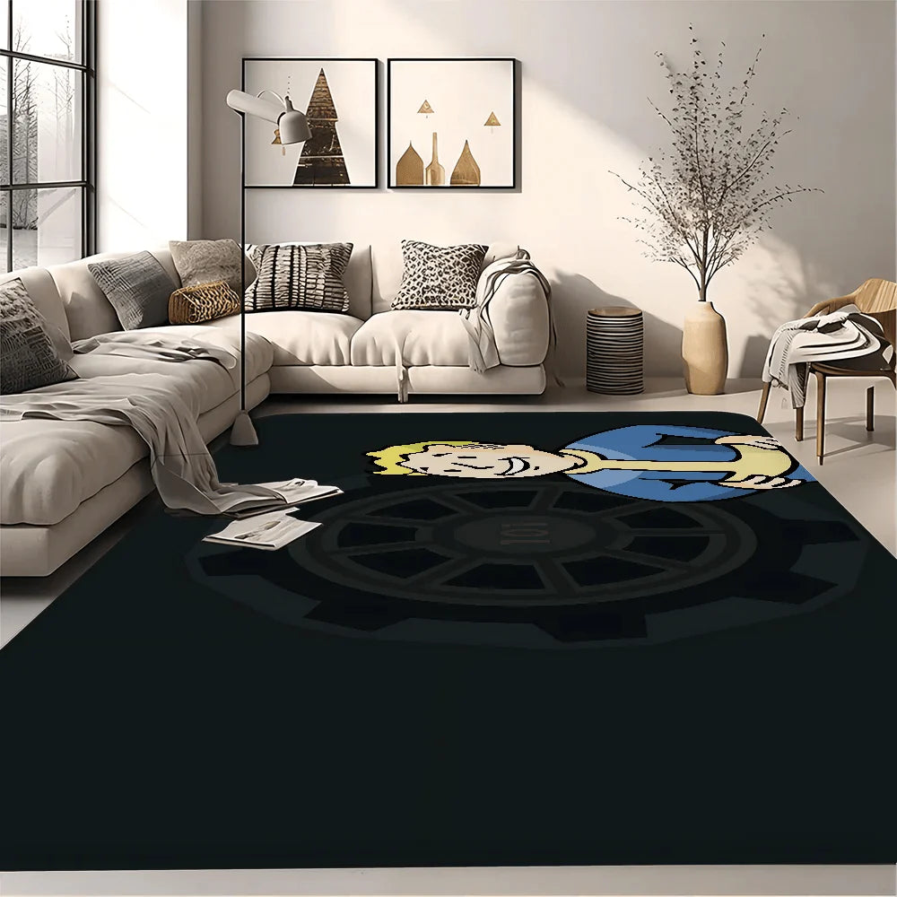 Fallout - Themed Floor Mat, Anti - Slip Bathroom Mat, Kids' Bedroom Doormat, Living Room Welcome Rug - Gapo Goods -