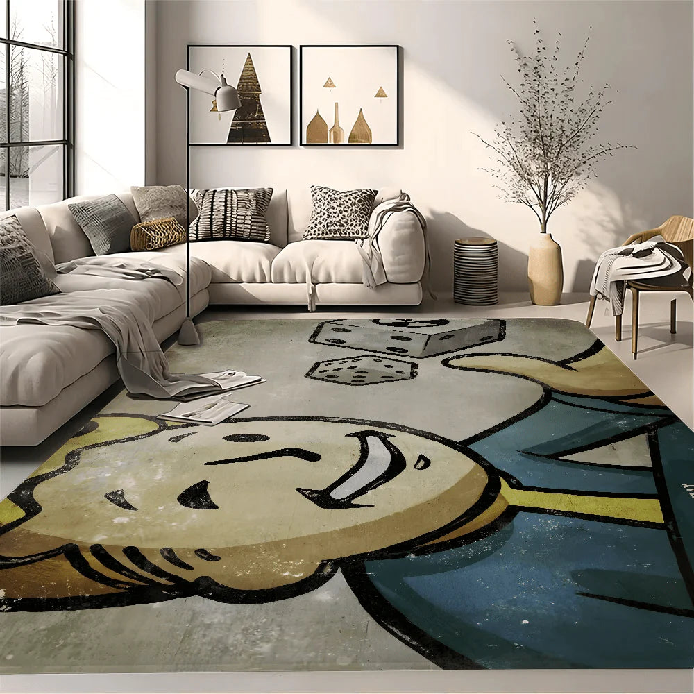 Fallout - Themed Floor Mat, Anti - Slip Bathroom Mat, Kids' Bedroom Doormat, Living Room Welcome Rug - Gapo Goods -