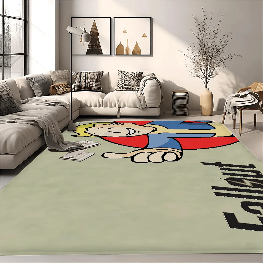 Fallout - Themed Floor Mat, Anti - Slip Bathroom Mat, Kids' Bedroom Doormat, Living Room Welcome Rug - Gapo Goods -