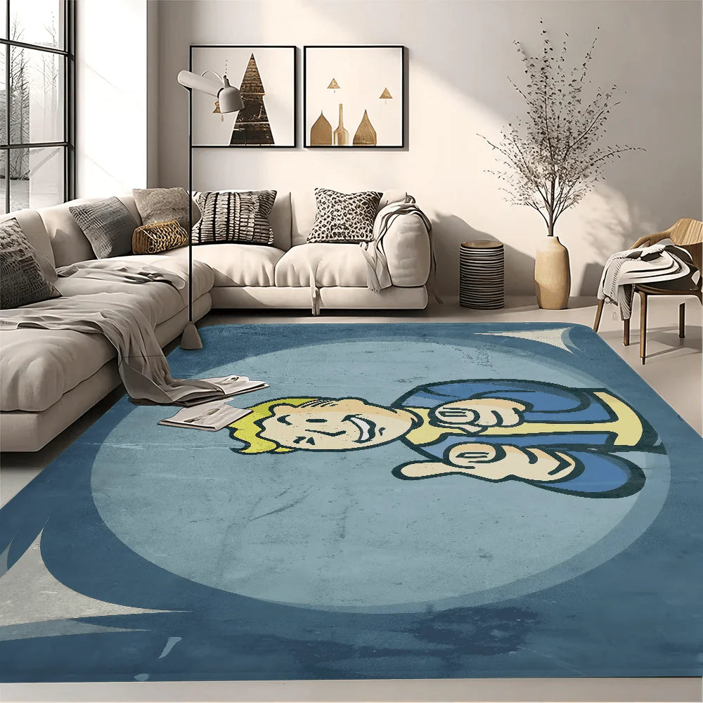 Fallout - Themed Floor Mat, Anti - Slip Bathroom Mat, Kids' Bedroom Doormat, Living Room Welcome Rug - Gapo Goods -
