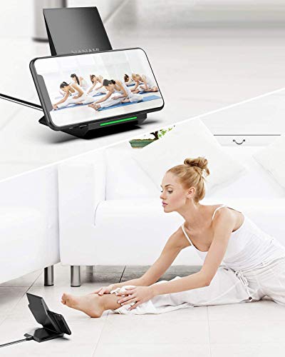 Fast Wireless Charger,NANAMI Qi Certified Wireless Charging Stand Compatible iPhone 15/15 Pro/15 Plus/15 Pro Max/14/14 Pro/13/12,Samsung Galaxy S24/S23/S22/S21/S20/Note 20 Ultra and Qi - Enabled Phone - Gapo Goods - Computer PC Gaming Accessories