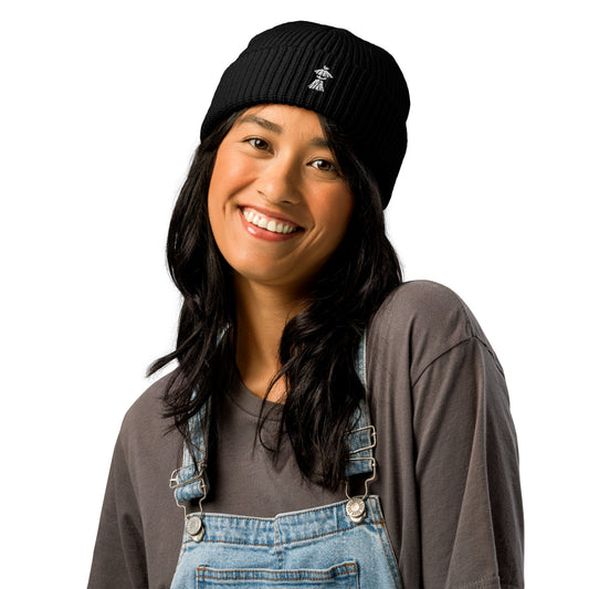 Fisherman Beanie – Thick Ribbed Knit Hat With Comfortable Snug Fit Black Hats