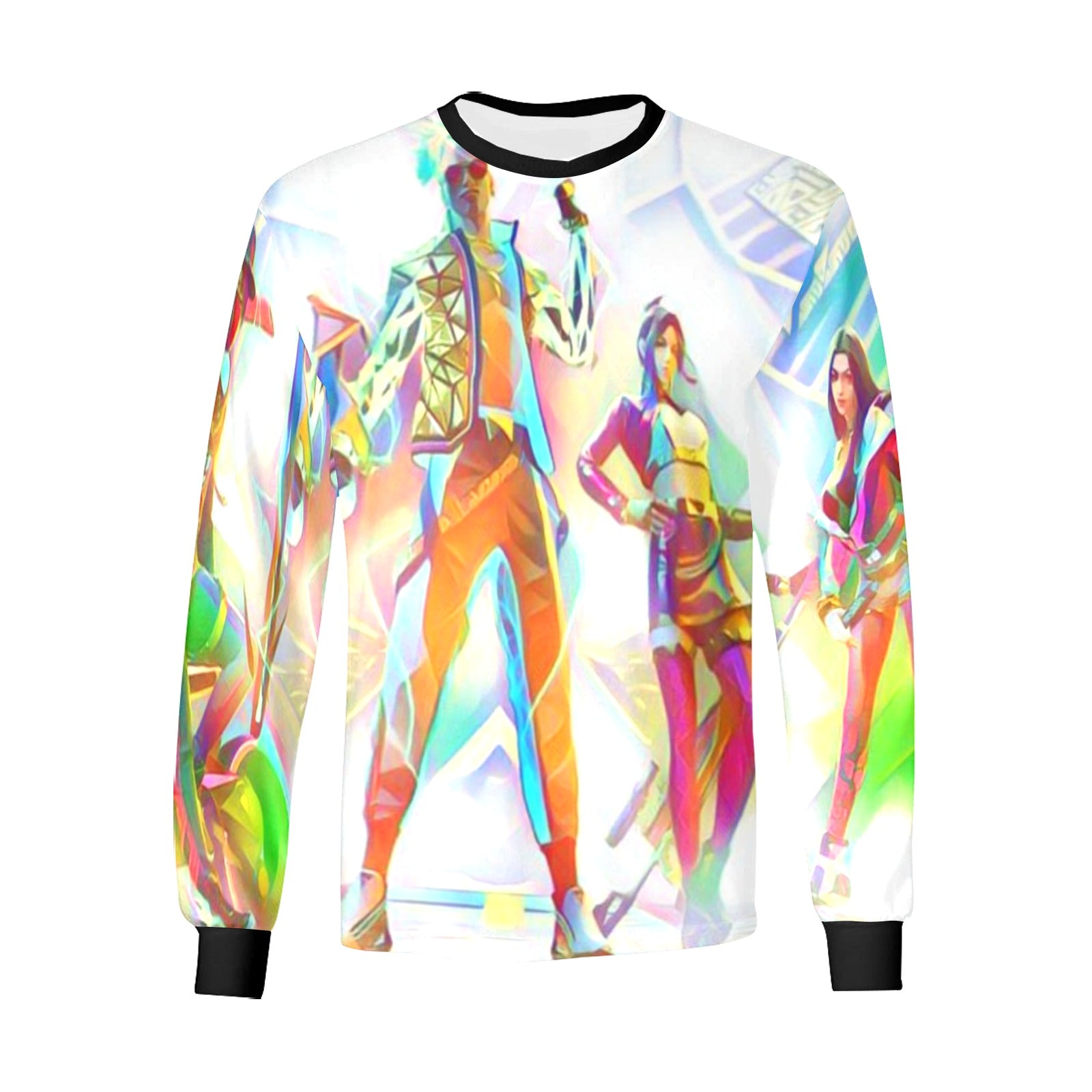 Men's Long Sleeve Shirt – Free Fire Apparel | Breathable Cotton Blend Tee Shirt