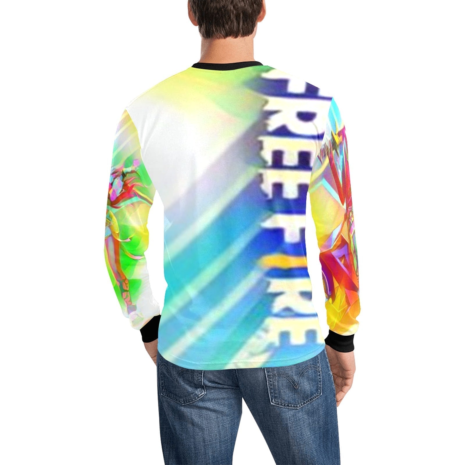 Men's Long Sleeve Shirt – Free Fire Apparel | Breathable Cotton Blend Tee Shirt