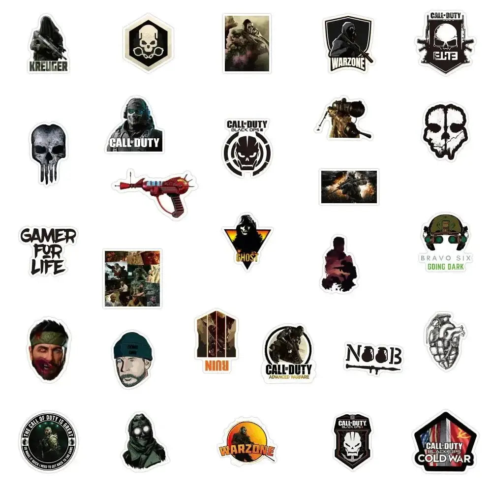Call of Duty Stickers – Colorful Game Decals | Durable Laptop Stickers Pack Paper products
