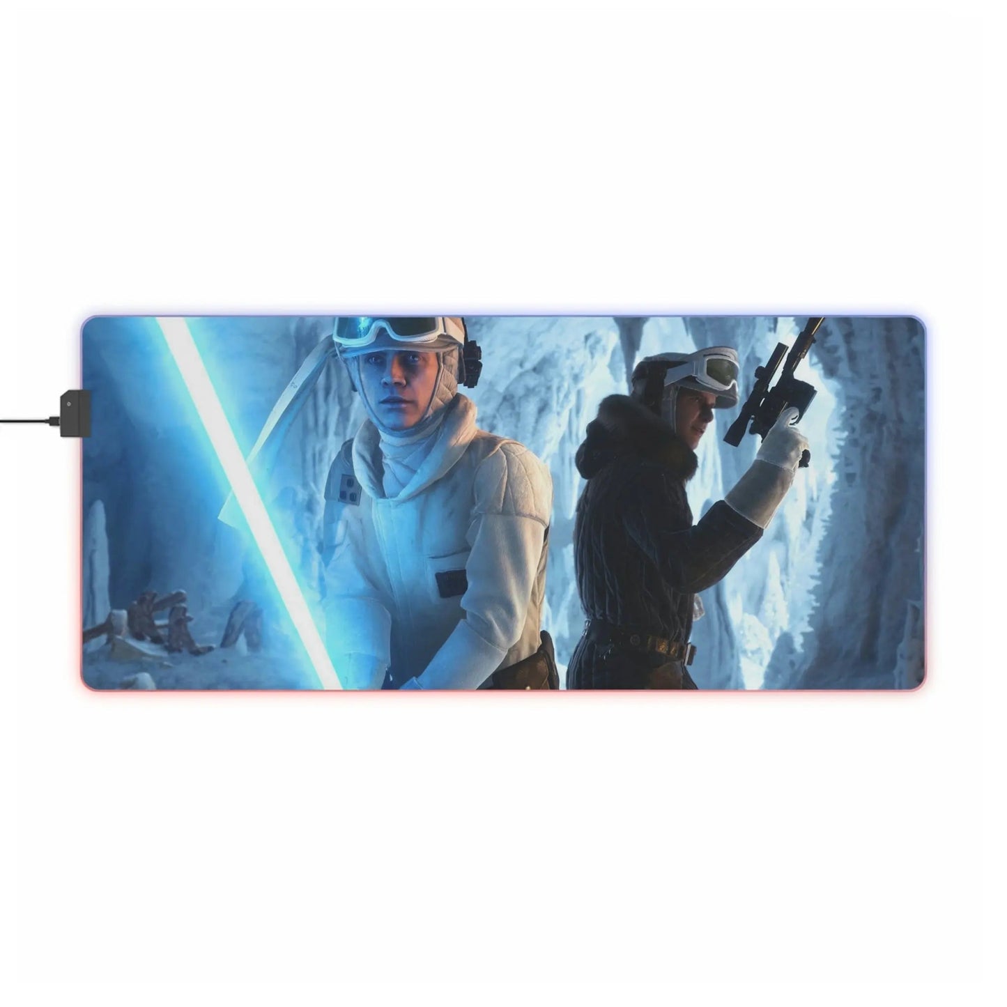 LED Gaming Desk Pad β Large Gaming Surface with Customizable LED Lighting & Non-Slip Base 35.4" x 15.7" Rectangle