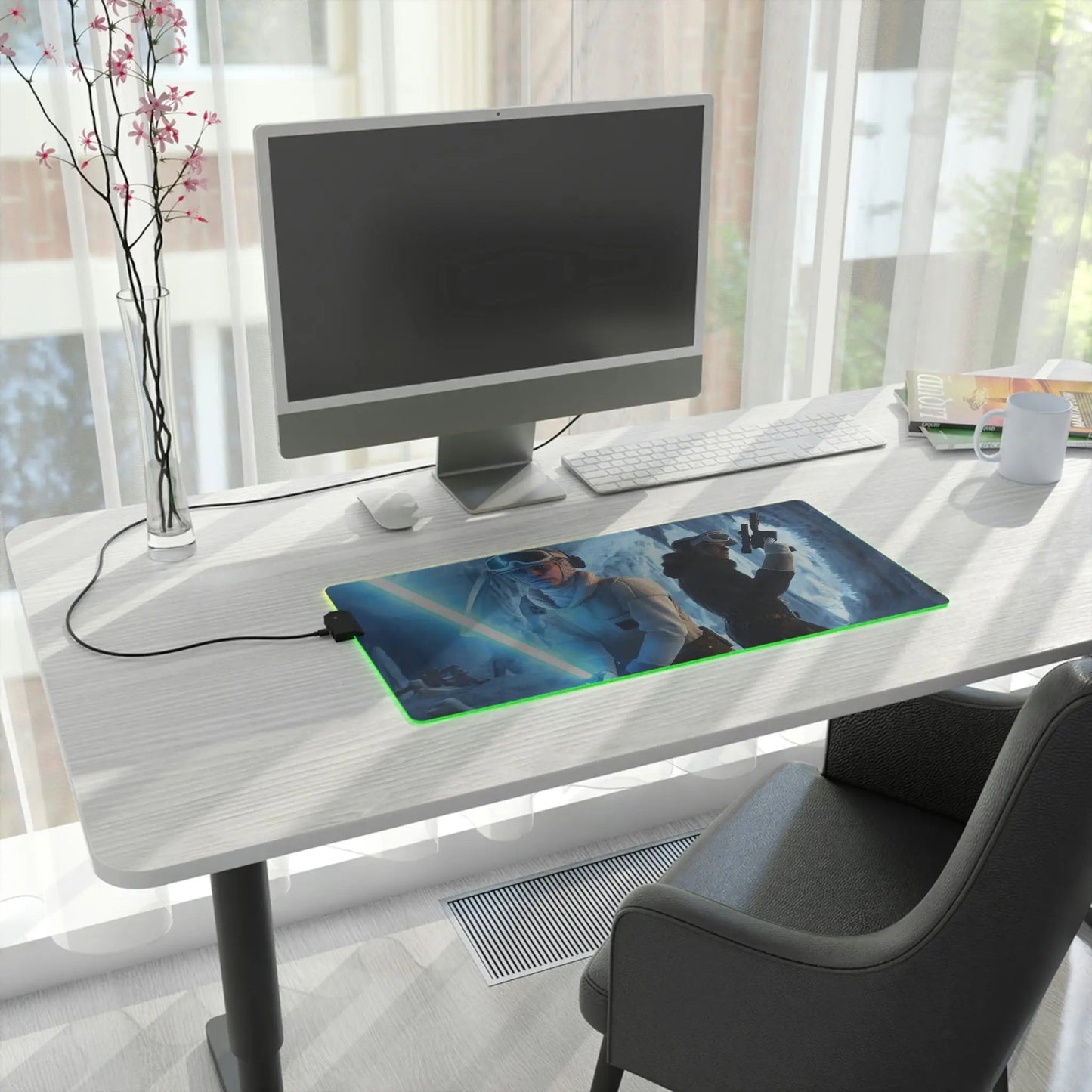 LED Gaming Desk Pad β Large Gaming Surface with Customizable LED Lighting & Non-Slip Base