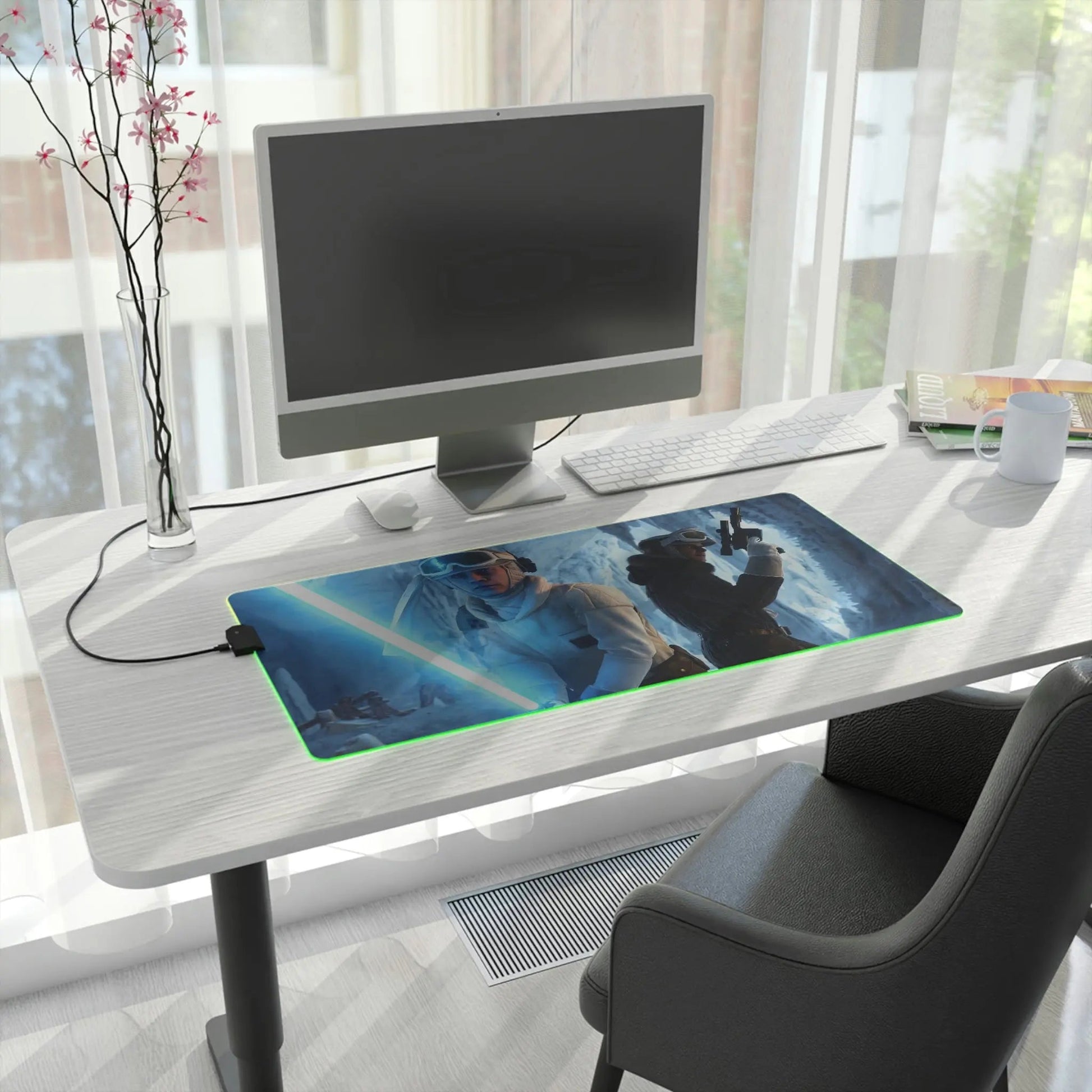 LED Gaming Desk Pad β Large Gaming Surface with Customizable LED Lighting & Non-Slip Base