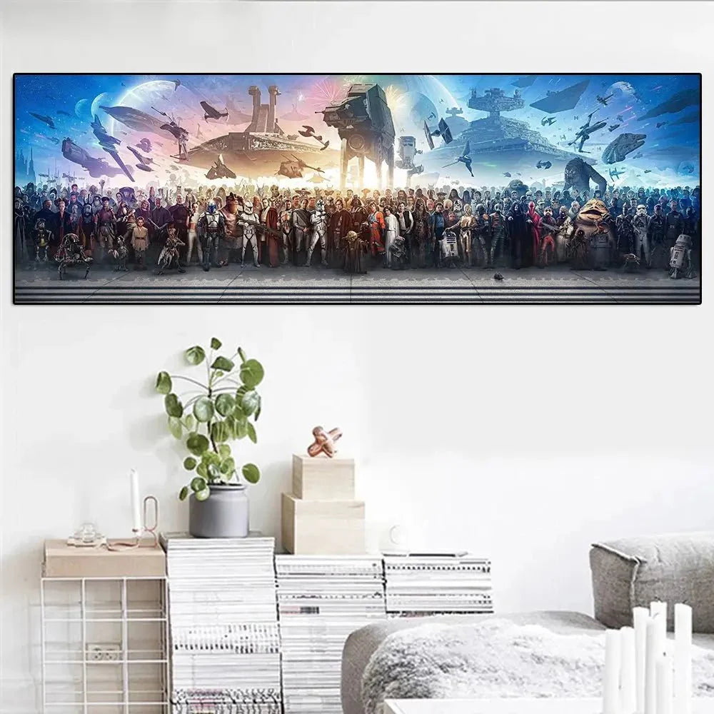 Galactic Icons: Star Wars Character Canvas Art for Fans - Gapo Goods - Wall Art