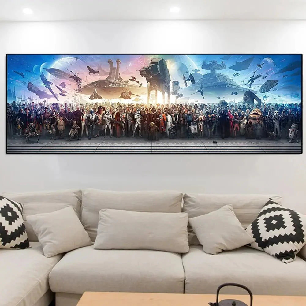 Galactic Icons: Star Wars Character Canvas Art for Fans - Gapo Goods - Wall Art