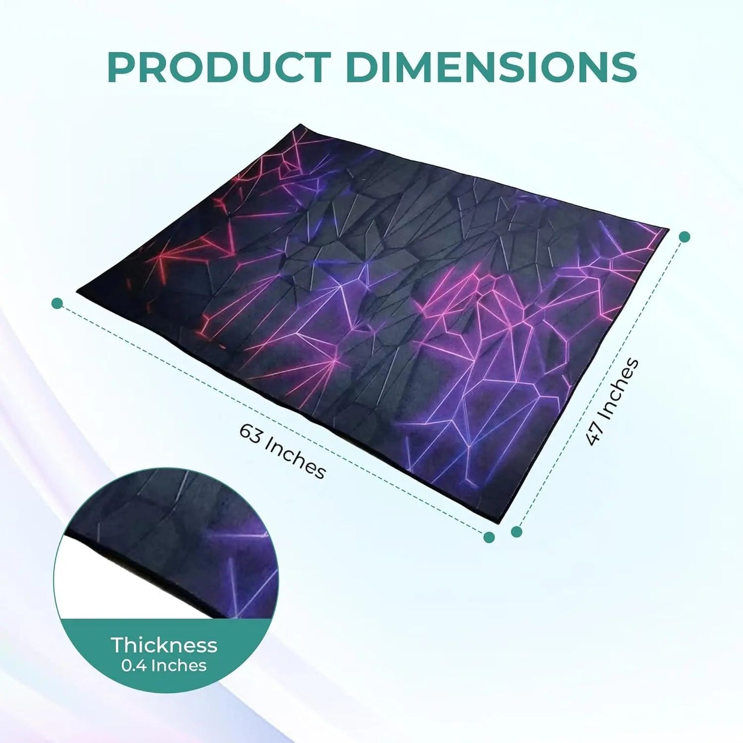 Gaming Area Rug – Large Teen Boys Carpet With Game Controller Design, Non-Slip Mat Home Decor