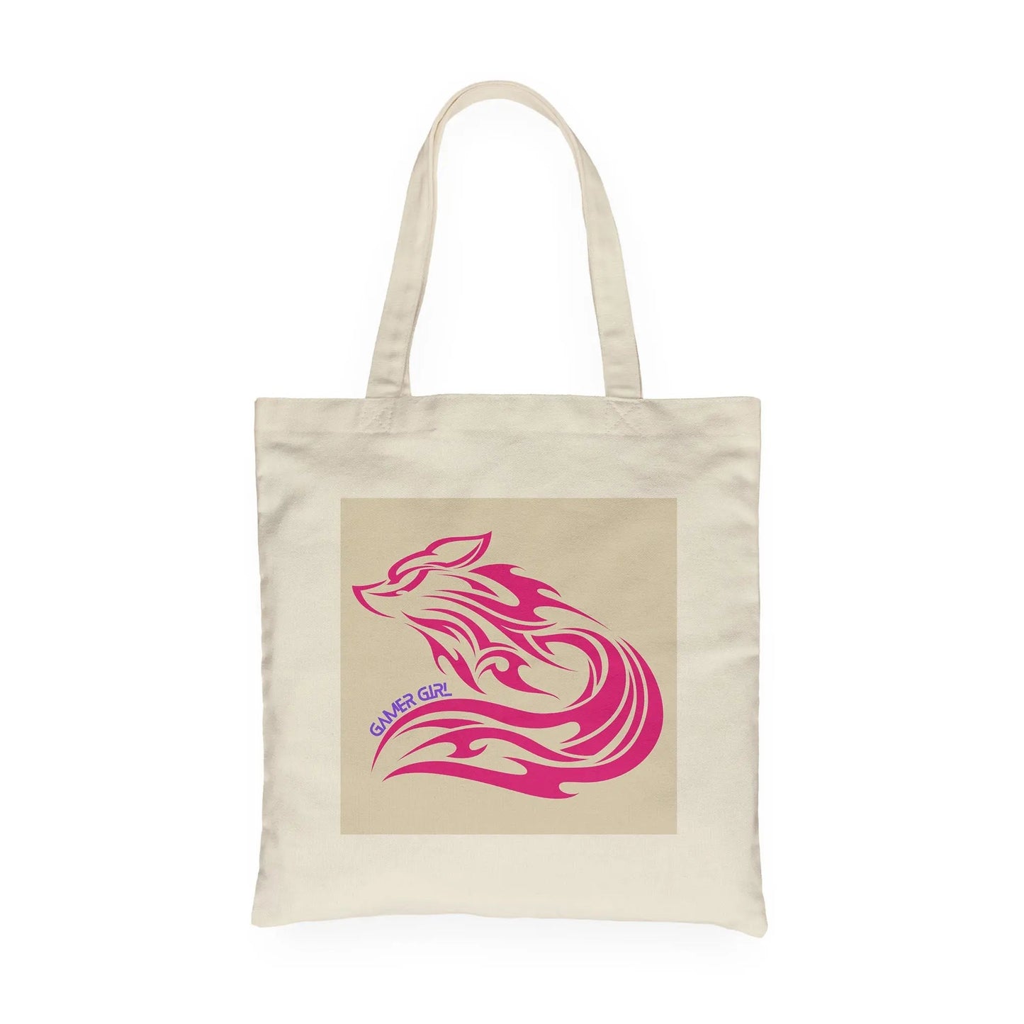 Gamer Girl Pink Fox - Canvas Tote Bag - Gapo Goods - Bag