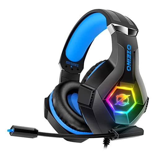 Gaming Headset PS4 Headset, Xbox Headset with 7.1 Surround Sound, Gaming Headphones with Noise Cancelling Mic RGB Light Memory Earmuffs for PC, PS5, PS4, Xbox Series X/S, Xbox one, Switch - Gapo Goods - Computer PC Gaming Accessories