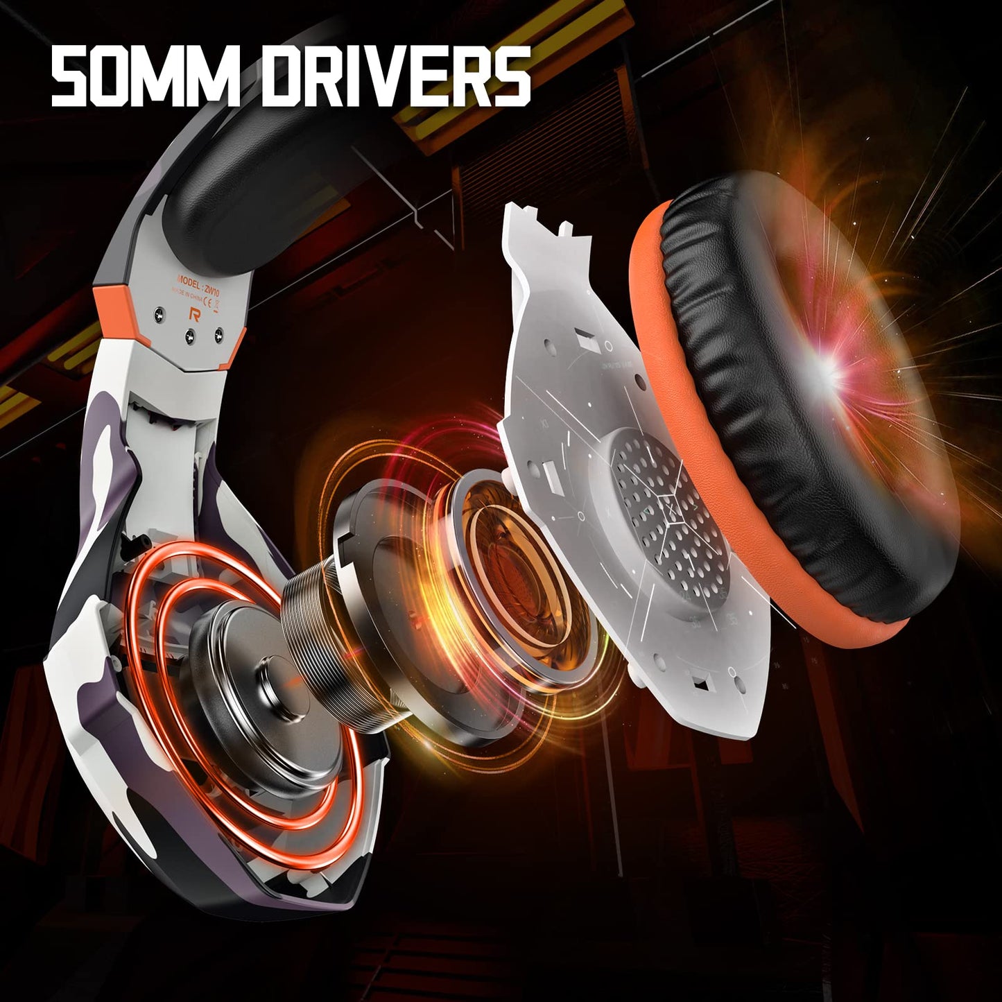 Gaming Headset PS4 Headset, Xbox Headset with 7.1 Surround Sound, Gaming Headphones with Noise Cancelling Mic RGB Light Memory Earmuffs for PC, PS5, PS4, Xbox Series X/S, Xbox one, Switch - Gapo Goods - Computer PC Gaming Accessories