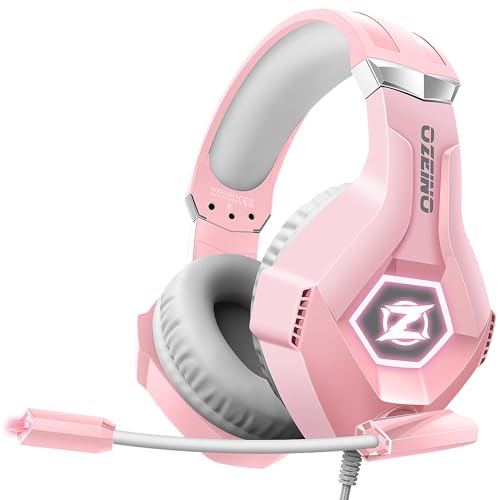 Gaming Headset PS4 Headset, Xbox Headset with 7.1 Surround Sound, Gaming Headphones with Noise Cancelling Mic RGB Light Memory Earmuffs for PC, PS5, PS4, Xbox Series X/S, Xbox one, Switch - Gapo Goods - Computer PC Gaming Accessories